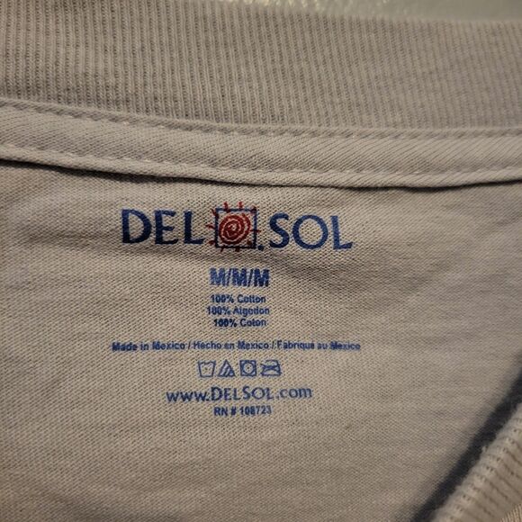 Del Sol Tribal Color Changing Graphic T-Shirt Gray Cotton Tee Men’s Medium - Picture 5 of 9